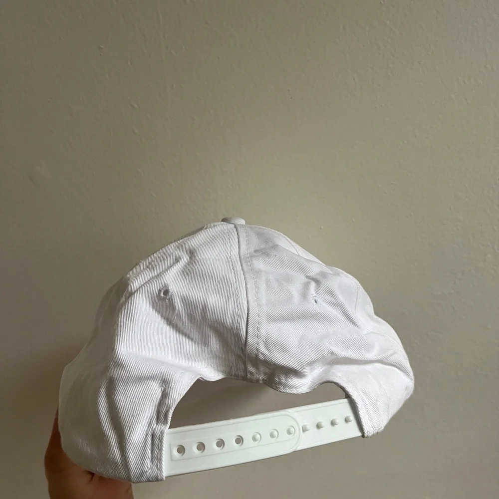 Vintage White Graphic Cap “I’m a perfect 50” birthday hat